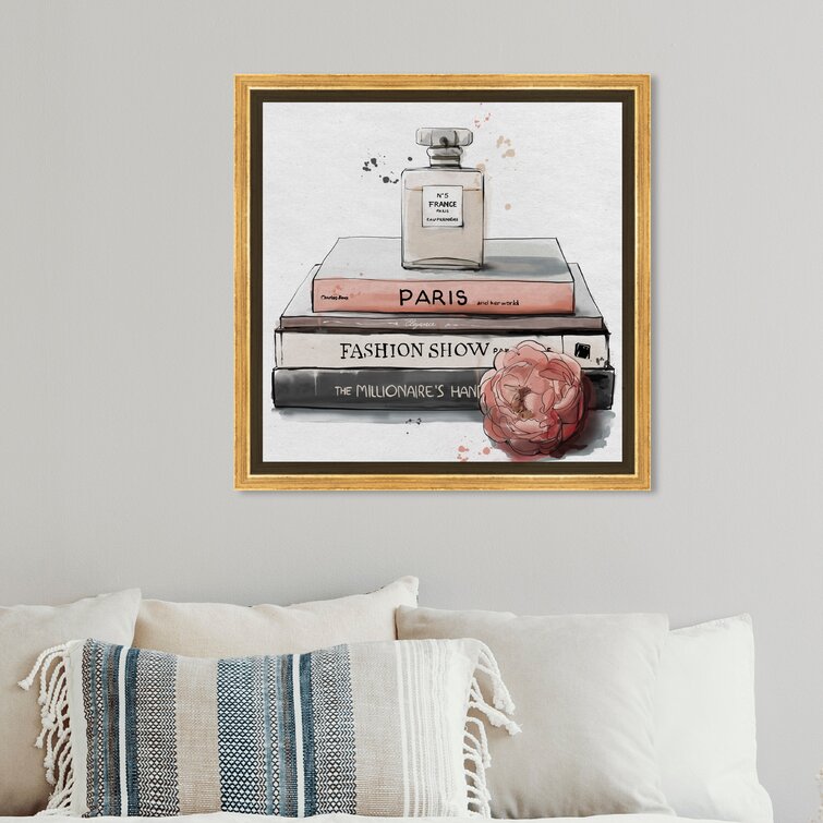 Oliver Gal Fashion Books And Perfume On Canvas Print | Wayfair